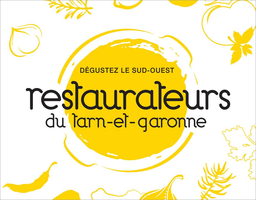 création logo Association des restaurateurs T-et-G par Couleur Pollen agence de communication Montauban 82