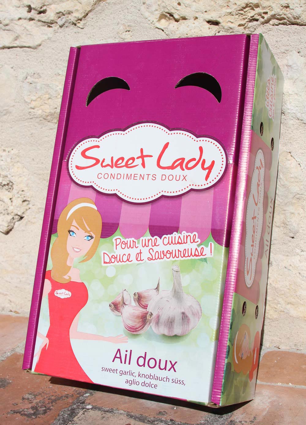 Agence-de-communication-Montauban-82-Couleur-Pollen_création packaging Sweet Lady Ail doux